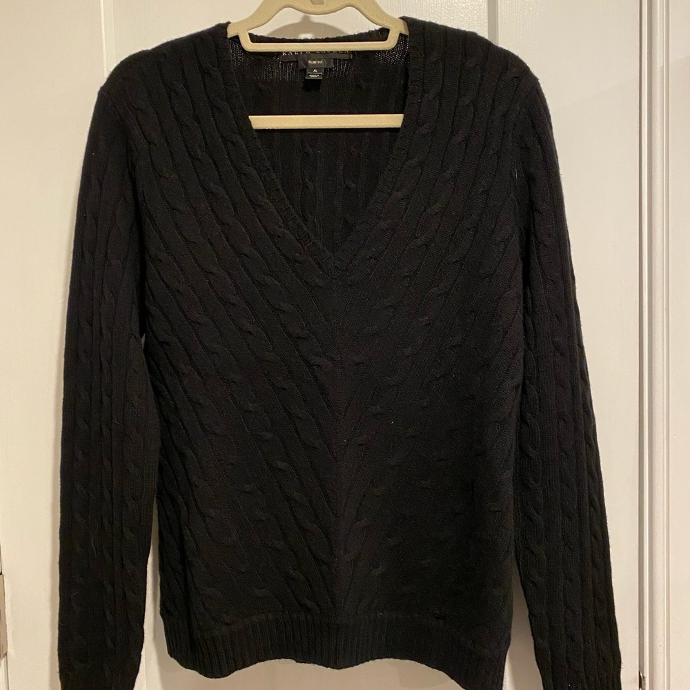 Black Ralph Lauren cashmere sweater